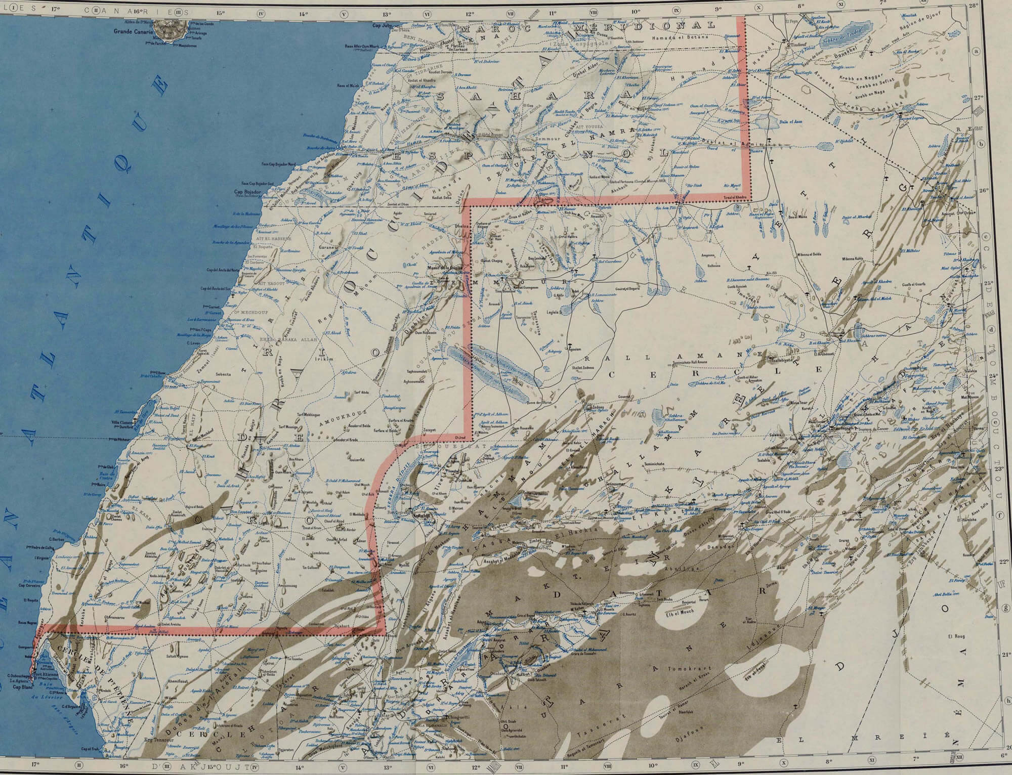 westsahara historisch karte